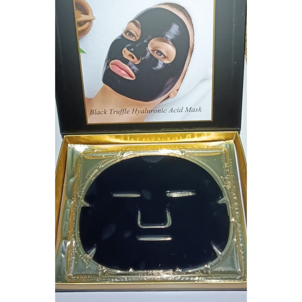 24K Cosmetics Black Truffle Hyaluronic Acid Masks 3 Pack–Orig. Box Not Included